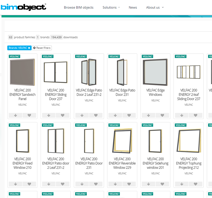 The remaining VELFAC window and door systems as 3D BIM objects